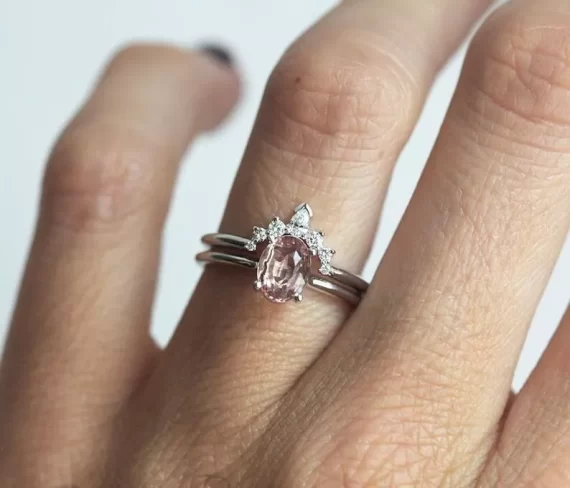 Durable non-diamond engagement rings suitable for everyday wear