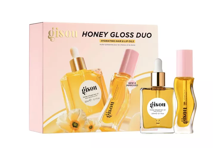 gisou hair oil and lip oil beauty gift set for bridesmaids