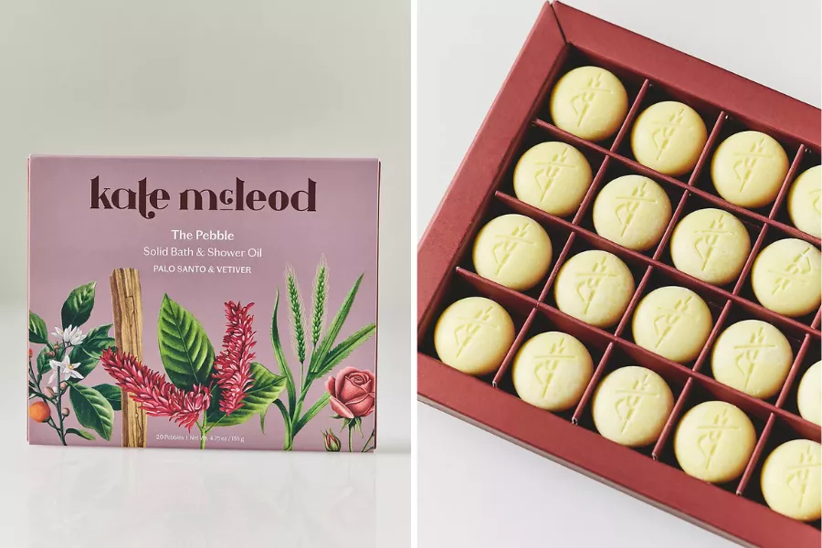 Kate Mcleod pebble solid bath and body oil gift set