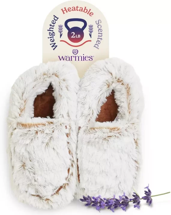 Microwaveable spa slippers - relaxing Christmas gift for bride to be