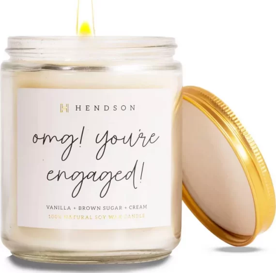 You're engaged candle - relaxing Christmas gift for bride to be