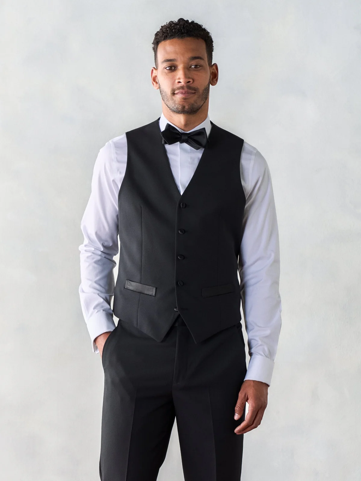 Black tuxedo vest for wedding suits groom and groomsmen