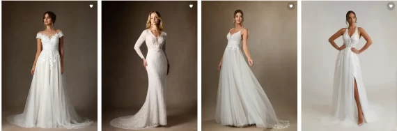 try on azazie wedding dresses