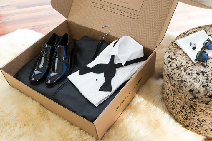 Wedding suits for groom and groomsmen with dress shirt and shoes