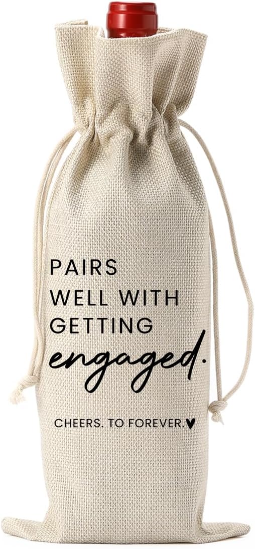 Pairs Well wine gift bag - last-minute Christmas gift for bride to be