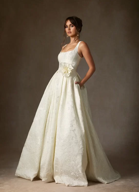 Off white antique wedding gown - wedding dresses that are not white