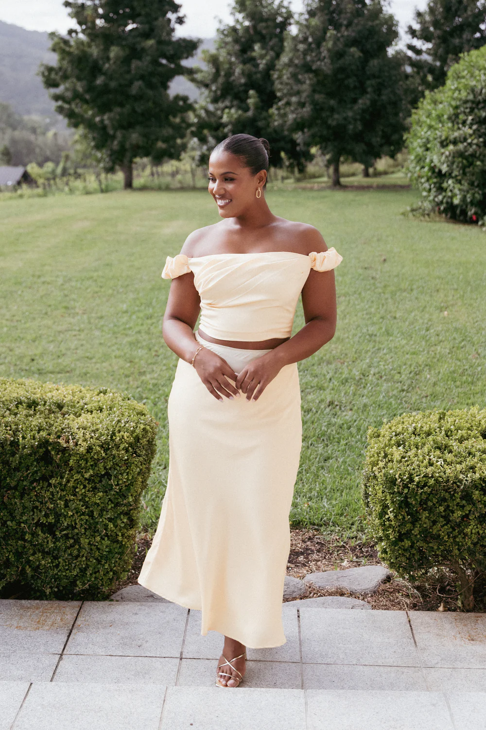 Petal & Pup Arabella Two Piece Midi Dress for wedding guests