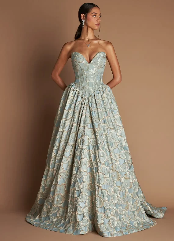blue wedding gown alternative to white