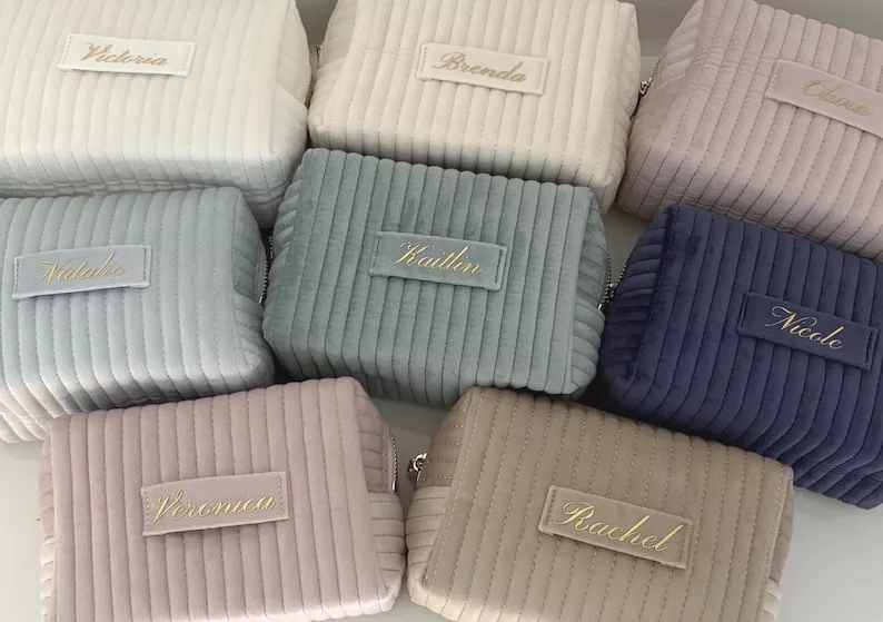 personalized cosmetic bags for useful bridesmaid gifts