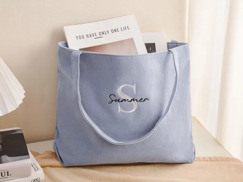 bridesmaid tote bag given as a practical thank you gift