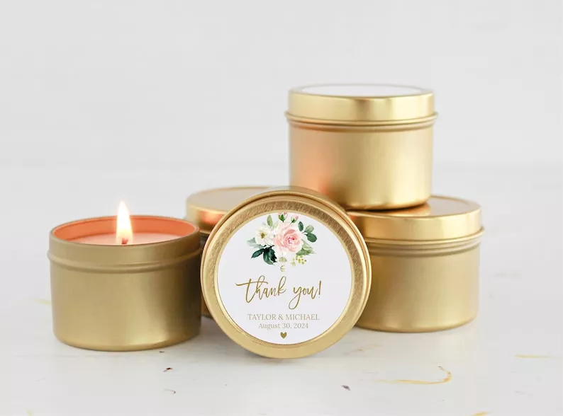High-quality candle wedding favors guests keep and use