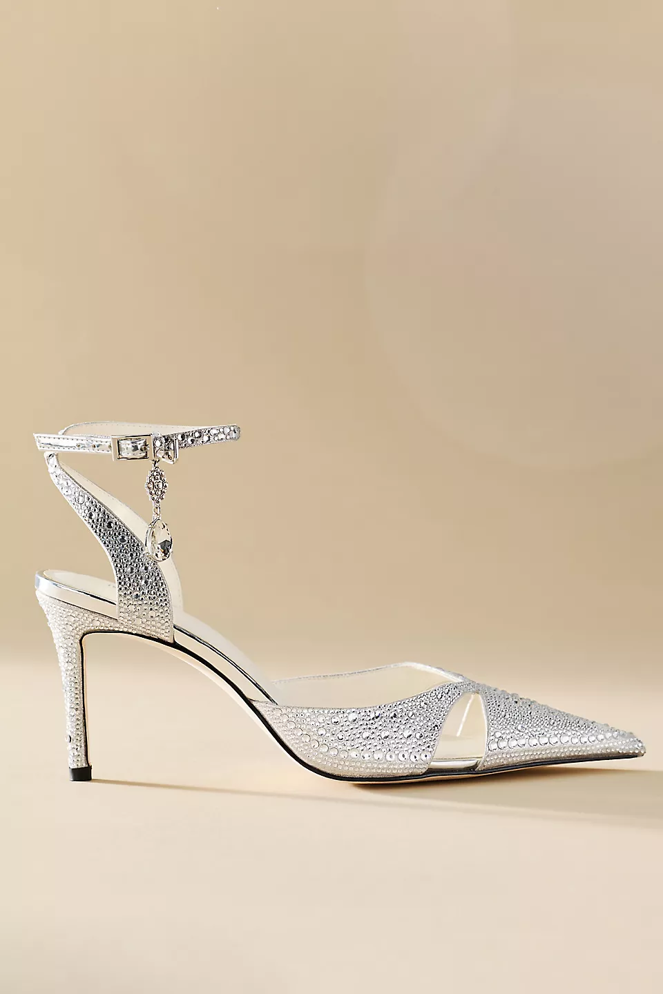 silver metallic wedding shoes as an alternative to white