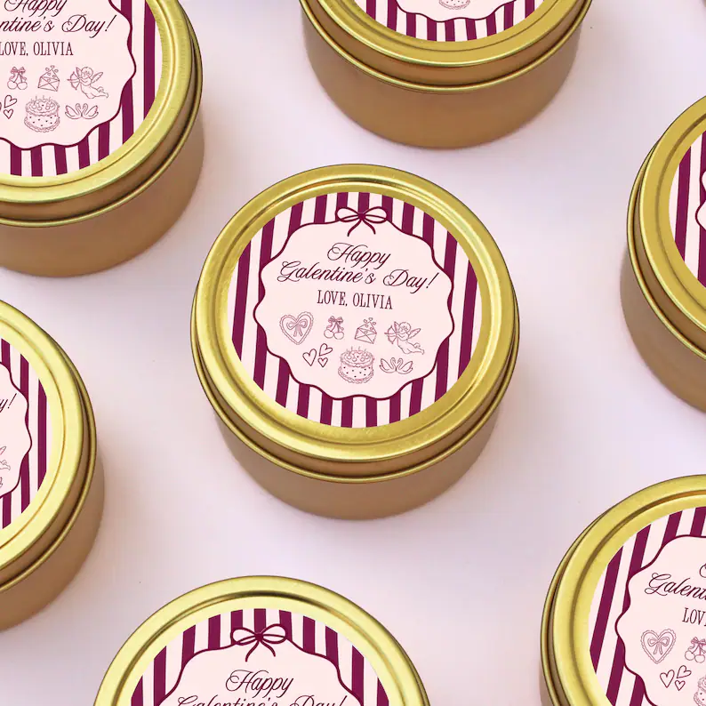 Cute Galentine’s Day gifts including candles, socks, and small friendship presents