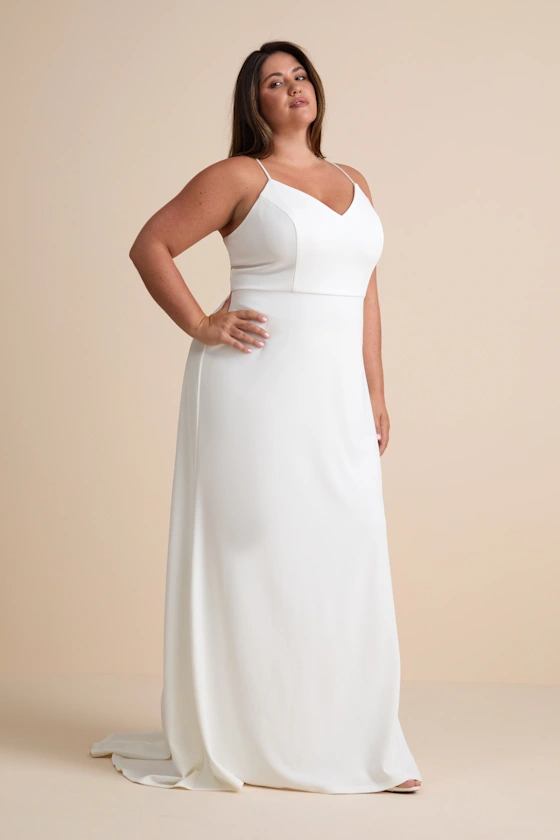 plus-size wedding dress