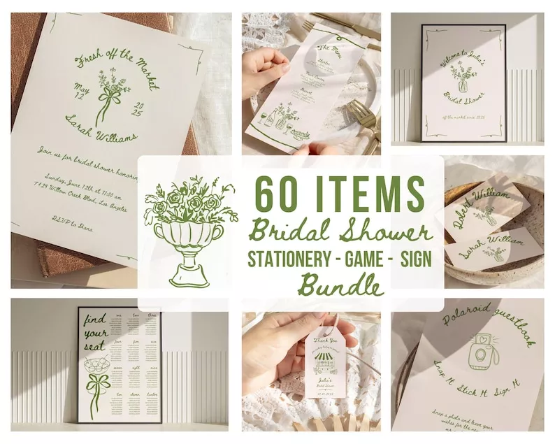 Bridal shower game printable for fresh off the market bridal shower theme