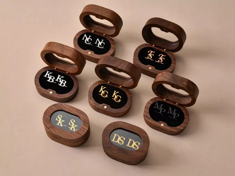 Cufflinks groomsmen gift for wedding day attire
