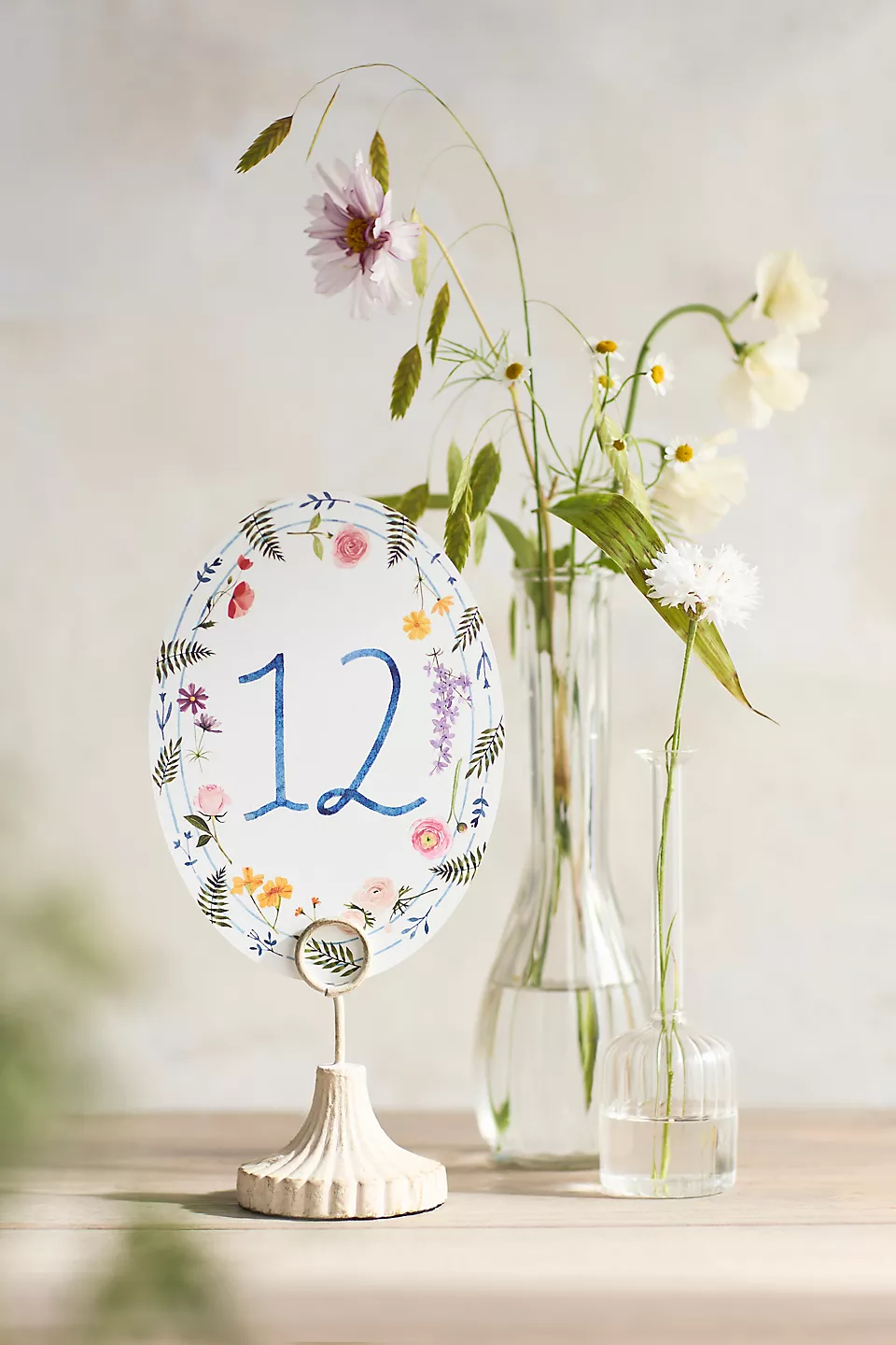 handwritten wedding table numbers