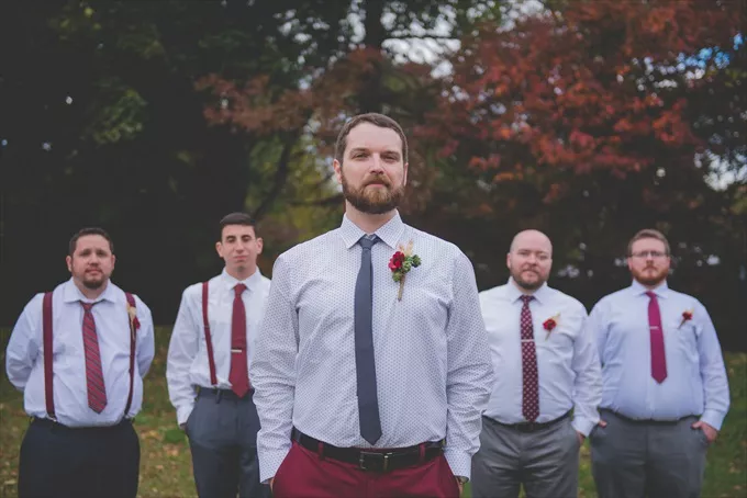 mix and match groomsmen suit separates without full suits