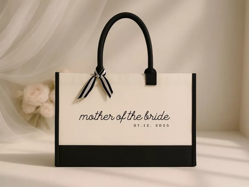 Personalized tote bag for Mother of the Bride
