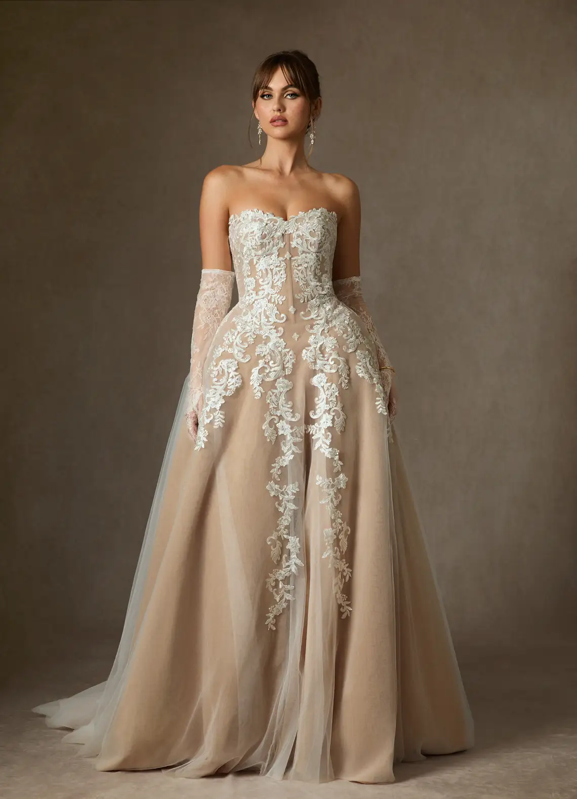 Non white wedding dresses in blush, black, blue, and floral styles for modern brides