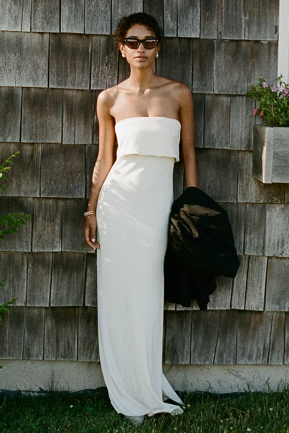 simple strapless wedding dress under $500