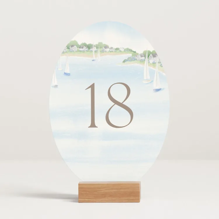 watercolor wedding table numbers