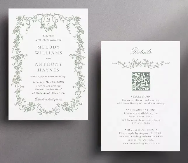 Zazzle wedding invitation sample pack showing different paper weights and finishes