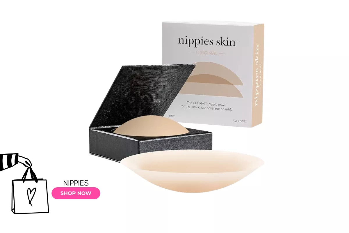 Nude bridal nipple covers for backless or sheer wedding dresses, seamless and invisible