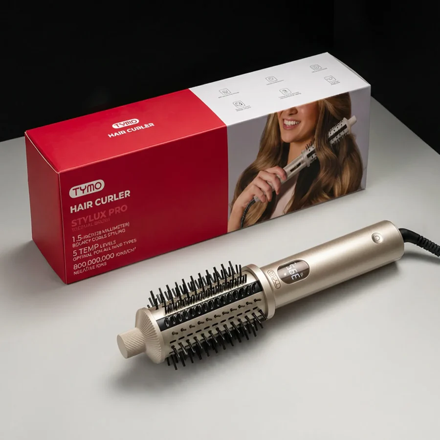 Bride achieving soft waves in her hair for the ultimate bridal shower look