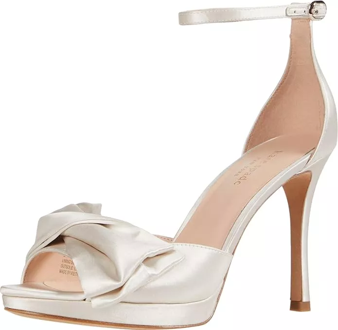 Bow pump heeled bridal sandals by Kate Spade for weddings