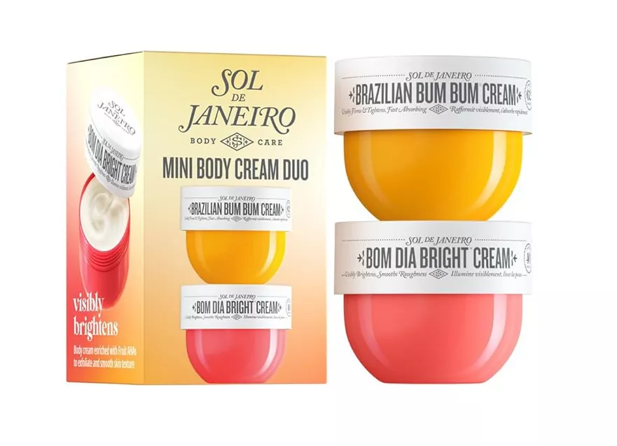 Mini lotion sampler kit by Sol de Janeiro for bridesmaid gift ideas under $50