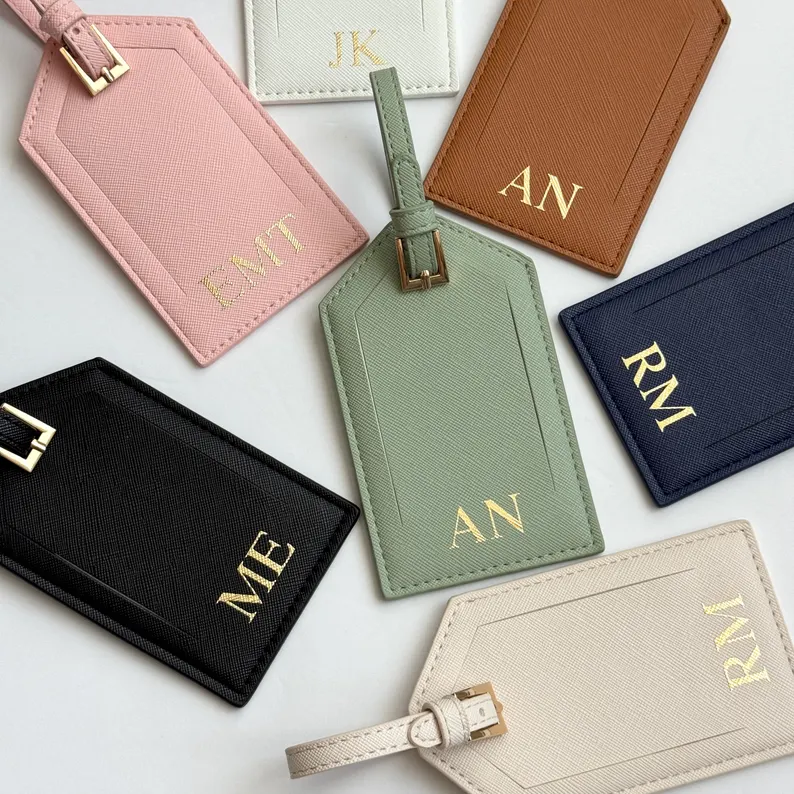 monogrammed luggage tags for bridesmaid gifts