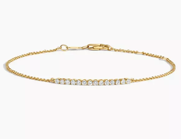 Bridal shower tennis bracelet for the bride to wear