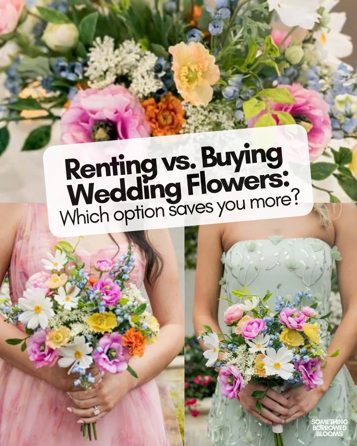 Renting wedding flowers vs buying fresh flowers for a wedding