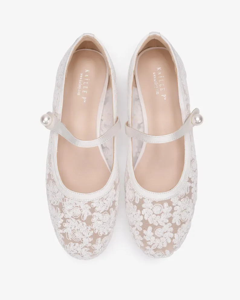 lace bridal flats for beach wedding shoes