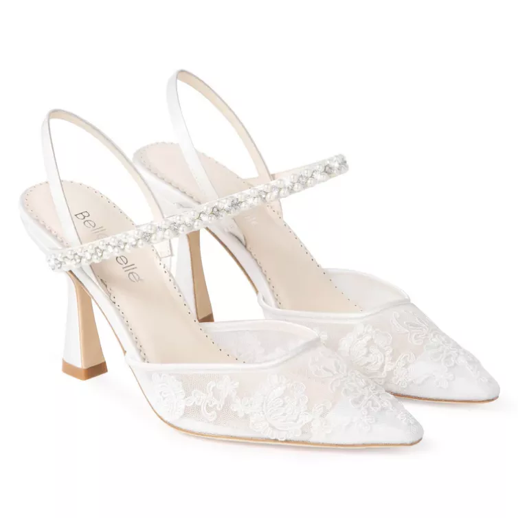Bella Belle Daniela pointed toe heels elegant bridal shoes