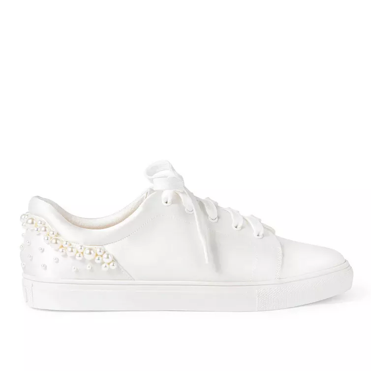 Bella Belle Tessa pearl detail wedding sneakers comfortable bridal shoes