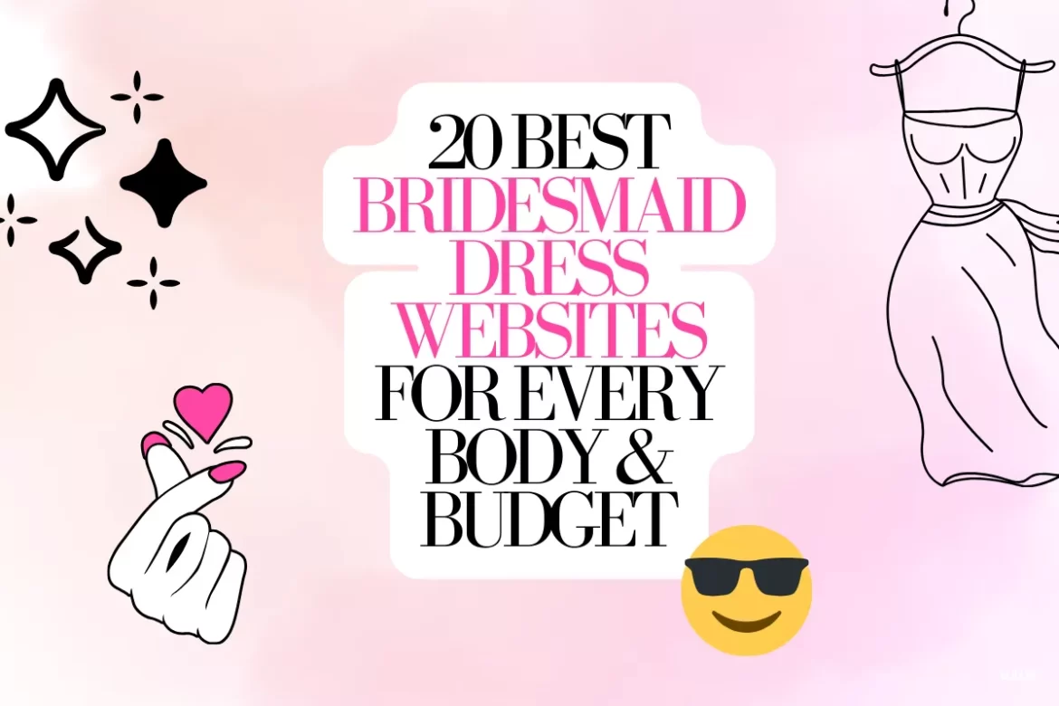 Bridesmaids in coordinated colorful dresses – top websites for affordable, stylish bridesmaid dresses