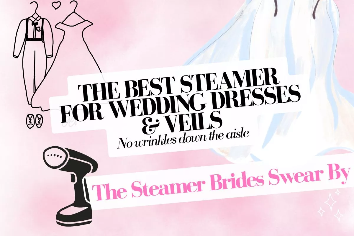 best steamer for wedding dress removing wrinkles from bridal gown