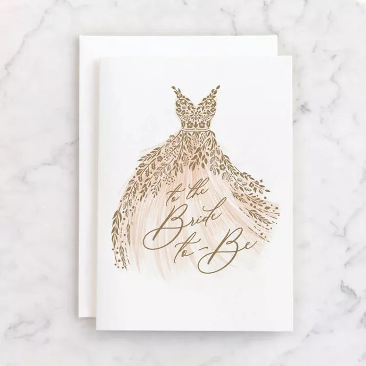 bride to be bridal shower card