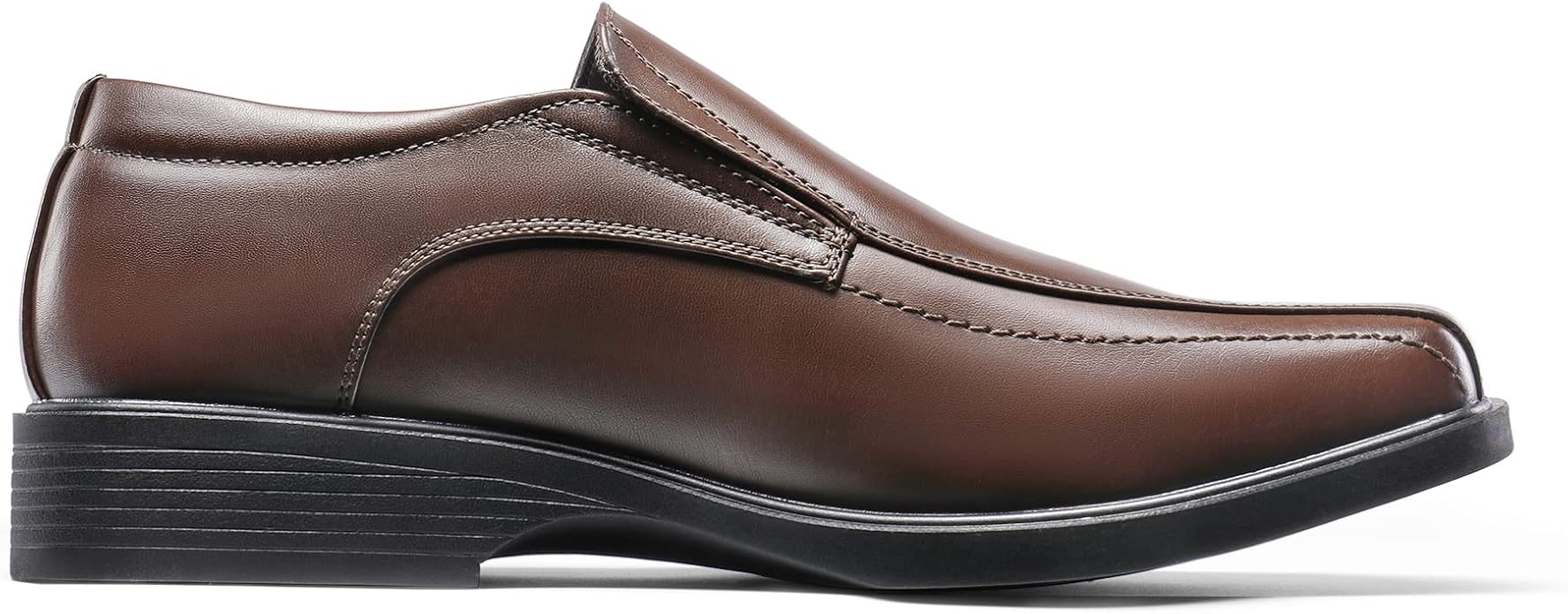 Mens beach wedding loafers in dark brown with a slip on style