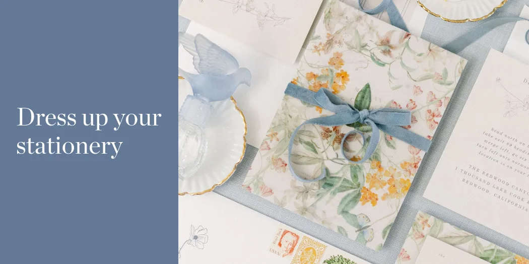 luxury invitation accessories to elevate the look with premium finishes