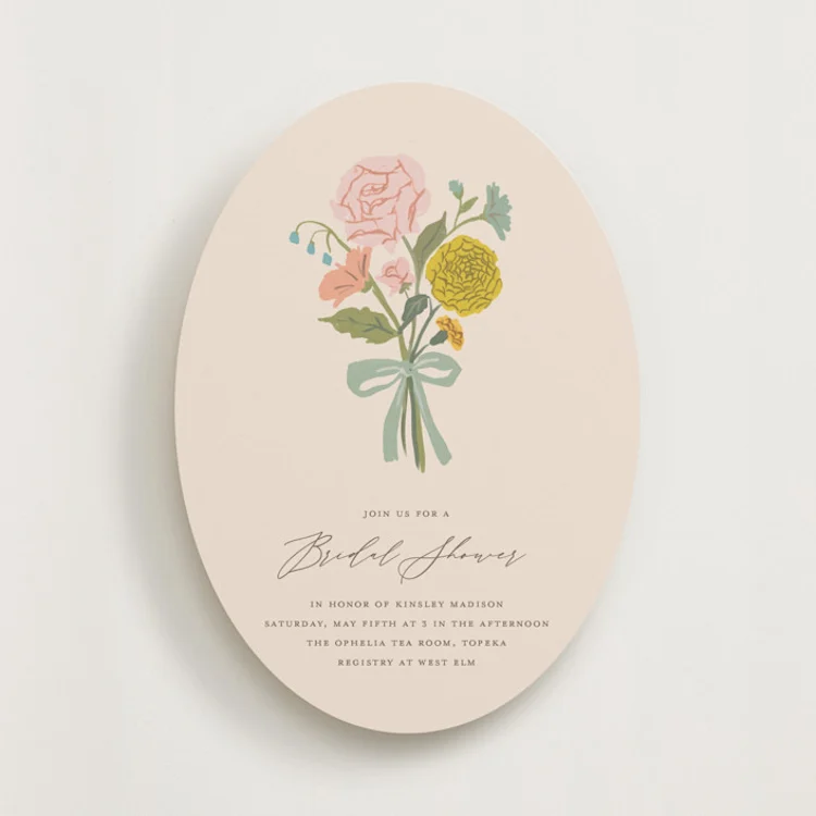 floral bridal shower invitations example watercolor flowers