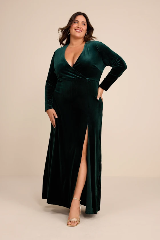 velvet plus size mother of bride dress for winter wedding