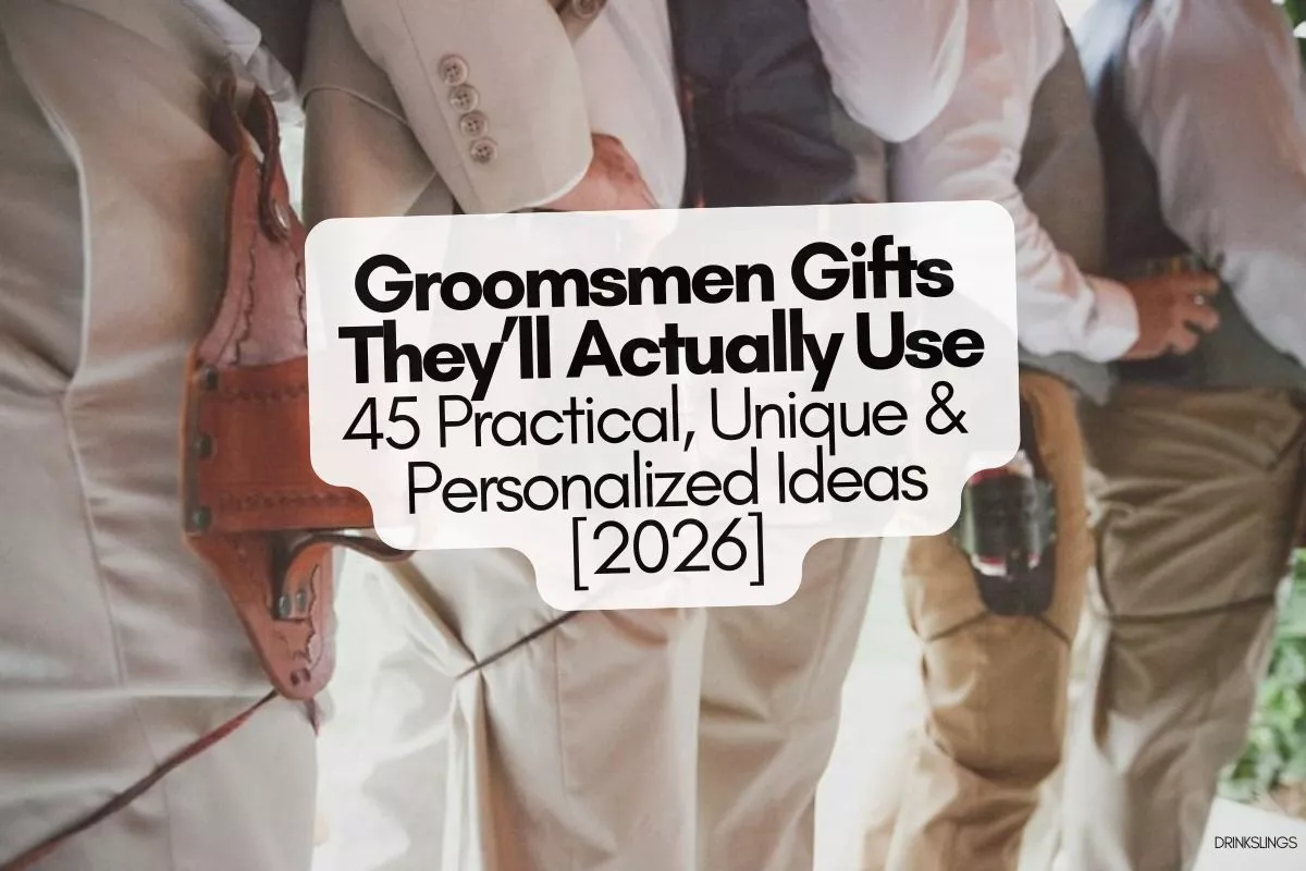 useful groomsmen gifts they'll actually use including travel bags, wallets, and practical gift ideas
