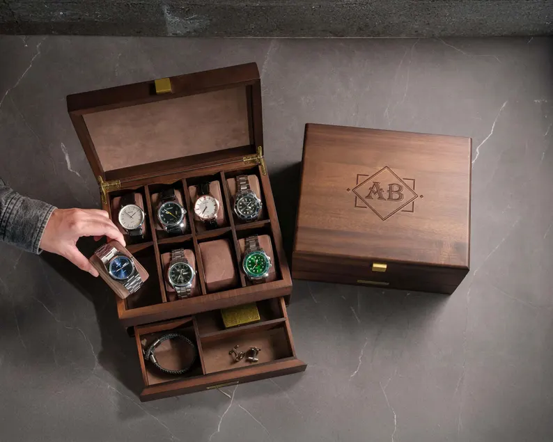 groomsmen watch box gift idea