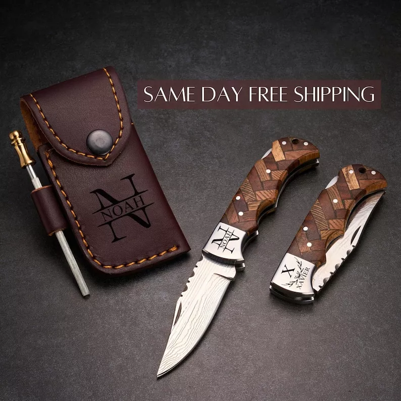 engraved pocket knife groomsmen gift for outdoorsy guys