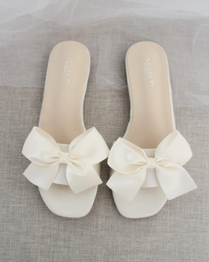 beach wedding flat sandals slides