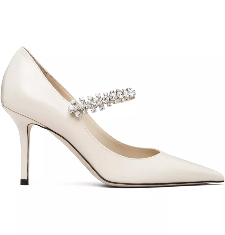 Pointed toe pumps for the bride from jimmy choo wedding shoes collection