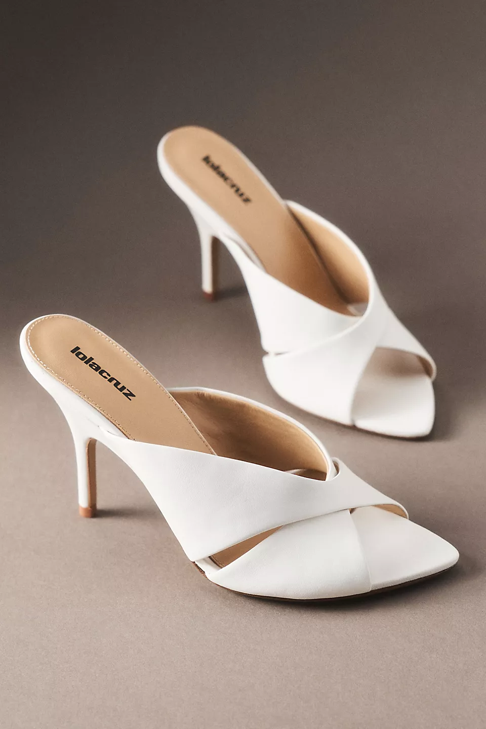 open-toe satin bridal mules elegant wedding shoes for bride